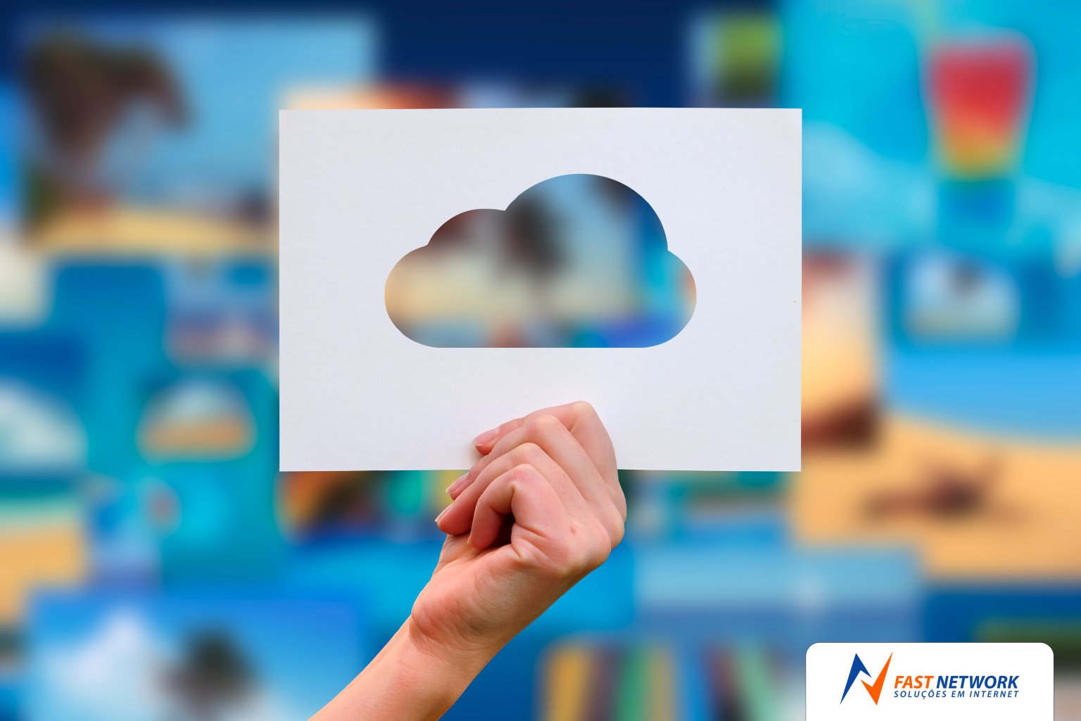 armazenamento em nuvem com internet rápida da fastnetwork